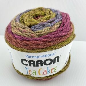 Caron Tea Cakes Yarn Super Bulky Spice Cider Acrylic Wool Blend